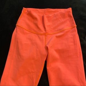 Lululemon bright coral align leggings full length
